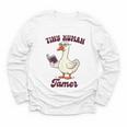 Teacher Silly Goose Reading Book Teaching Tiny Human Tamer Youth Long Sleeve Tee