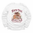 Vintage Retro North Pole Book Club Hot Cocoa Youth Long Sleeve Tee