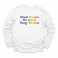 Women's Read Books Be Kind Stay Weird Book Lover Rainbow Youth Long Sleeve Tee Women's Read Books Be Kind Stay Weird Book Lover Rainbow Youth Long Sleeve Tee