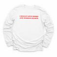 Women's I Really Love Books And Women's Rights Feminist Girls Women Youth Long Sleeve Tee